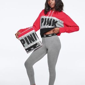 VS pink college hoodie and leggings